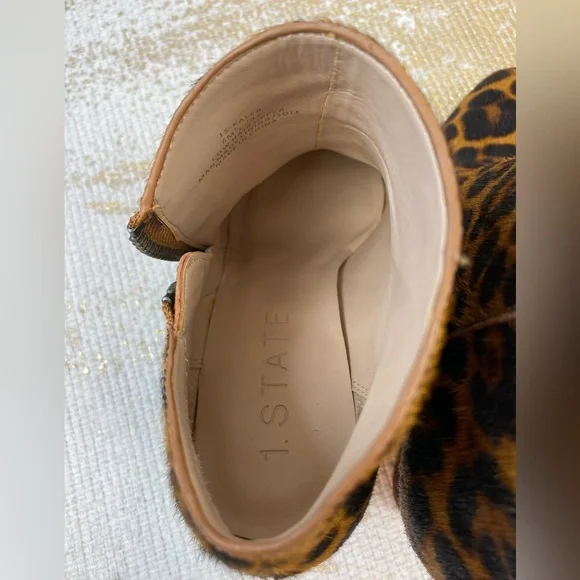 1. STATE Leopard ‘Kaleb’ Calf Hair Wedge Booties | Size 6.5 - Picture 10 of 15